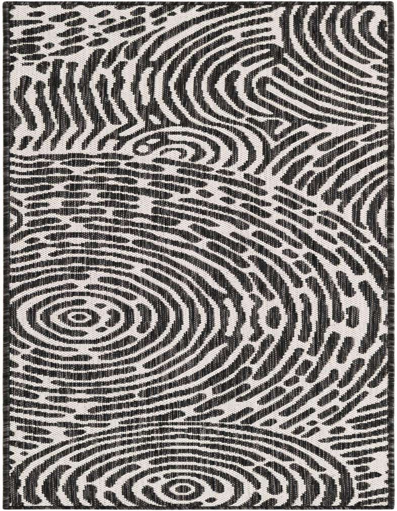 2' x 5' 3 Easy-Clean Modern Indoor / Outdoor Runner Rug