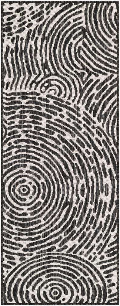 2' x 5' 3 Easy-Clean Modern Indoor / Outdoor Runner Rug