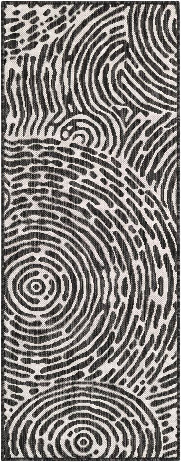 Detail image of 2' x 5' 3 Easy-Clean Modern Indoor / Outdoor Runner Rug