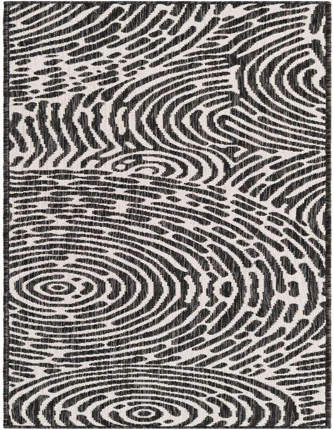 2' x 6' Easy-Clean Modern Indoor / Outdoor Runner Rug