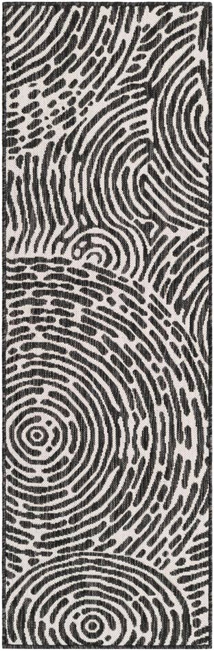 Detail image of 2' x 6' Easy-Clean Modern Indoor / Outdoor Runner Rug