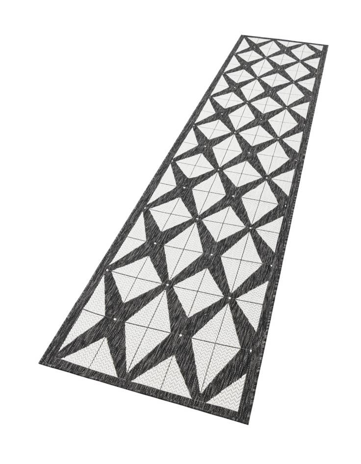 Detail image of  2' 7 x 12'  Washable Modern Indoor / Outdoor Runner Rug