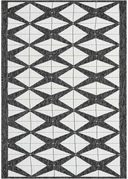 2' 7 x 12' Easy-Clean Modern Indoor / Outdoor Runner Rug
