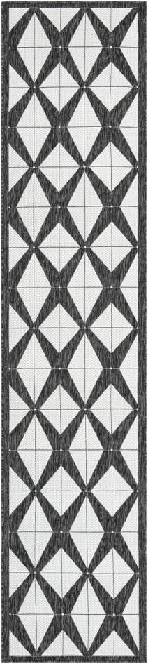 Detail image of 2' 7 x 12' Easy-Clean Modern Indoor / Outdoor Runner Rug