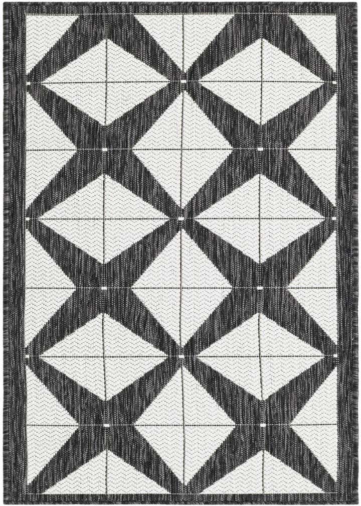 2' x 5' 3 Easy-Clean Modern Indoor / Outdoor Runner Rug