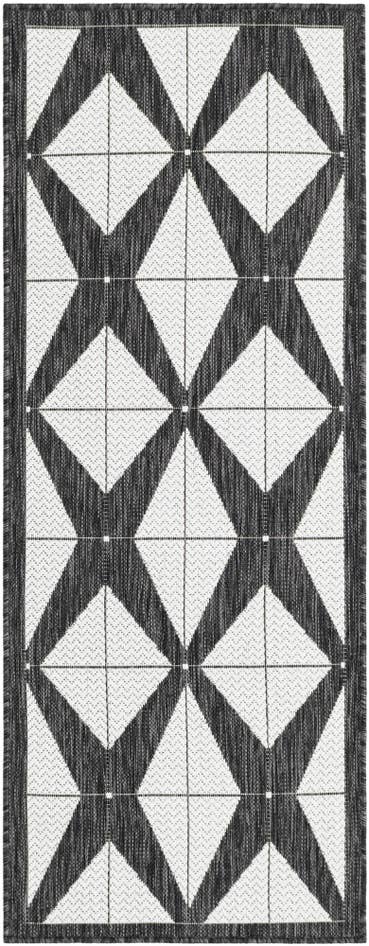 Detail image of 2' x 5' 3 Easy-Clean Modern Indoor / Outdoor Runner Rug