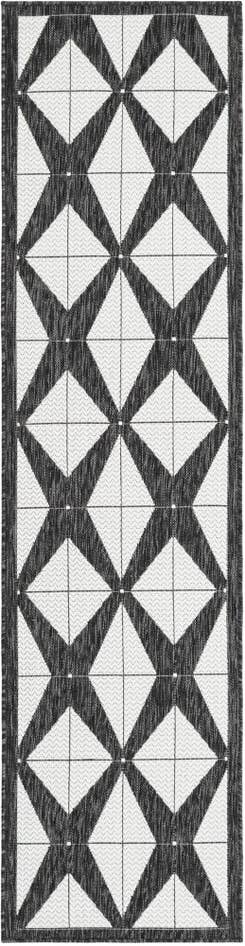 Detail image of 2' x 8' Easy-Clean Modern Indoor / Outdoor Runner Rug