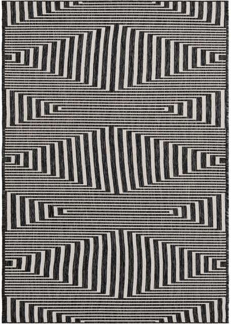 2' 7 x 12' Easy-Clean Modern Indoor / Outdoor Runner Rug