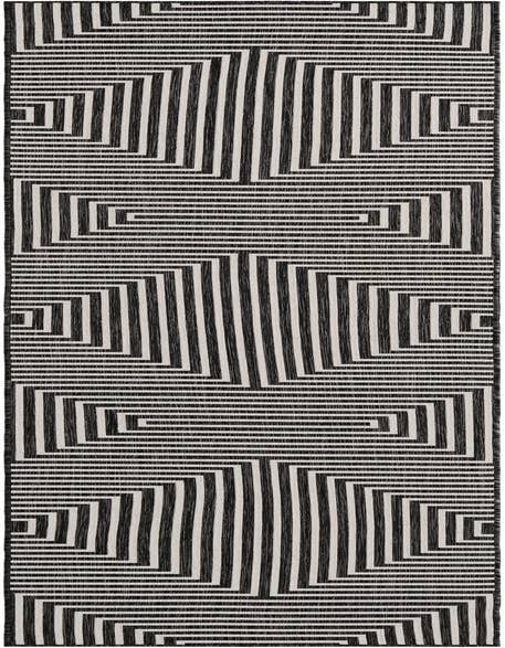 Detail image of 2' 7 x 12' Easy-Clean Modern Indoor / Outdoor Runner Rug