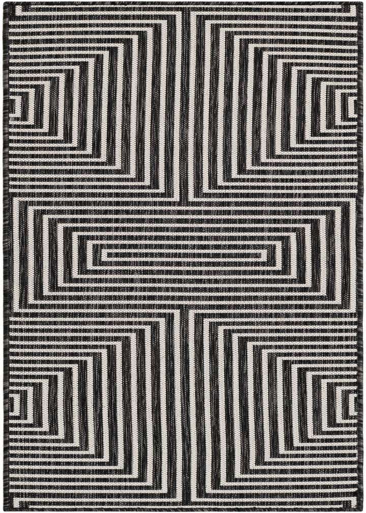 2' x 5' 3 Easy-Clean Modern Indoor / Outdoor Runner Rug
