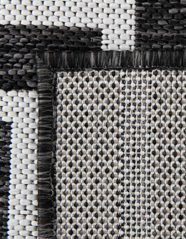 Detail image of 2' x 8' Easy-Clean Modern Indoor / Outdoor Runner Rug