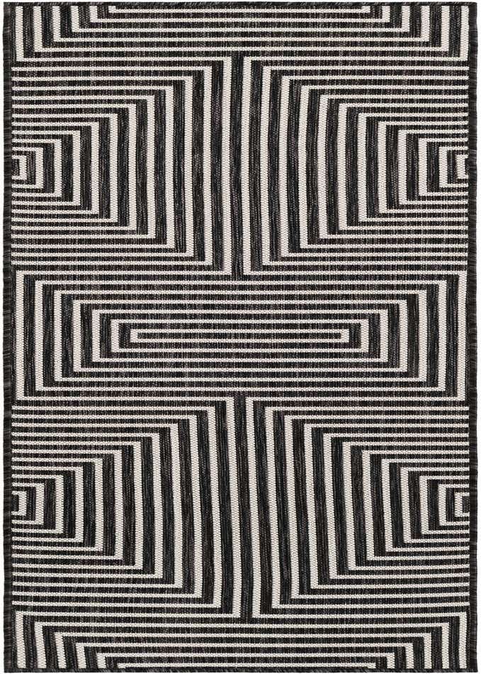 2' x 6' Easy-Clean Modern Indoor / Outdoor Runner Rug