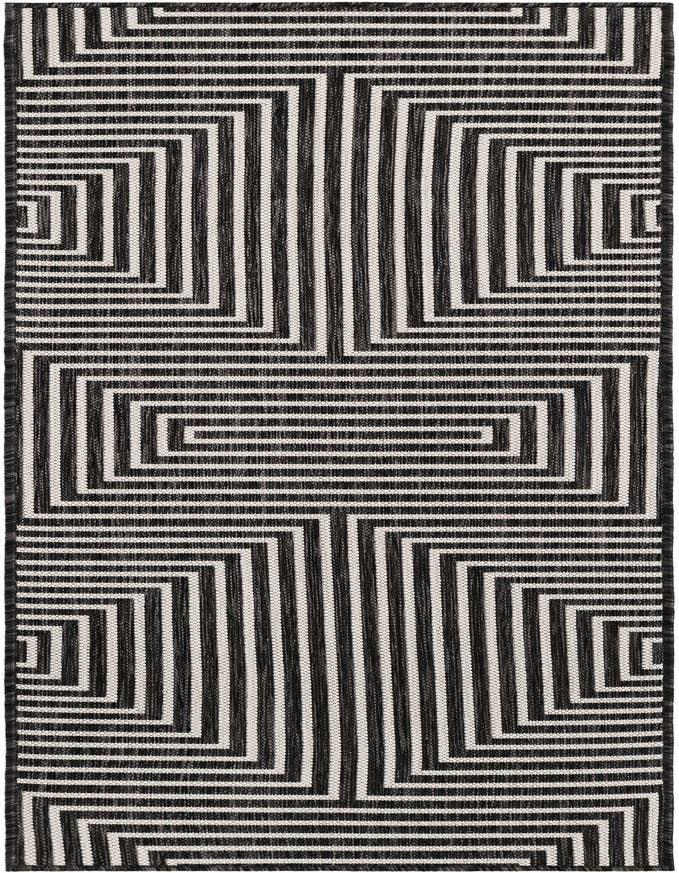 Detail image of 2' x 6' Easy-Clean Modern Indoor / Outdoor Runner Rug