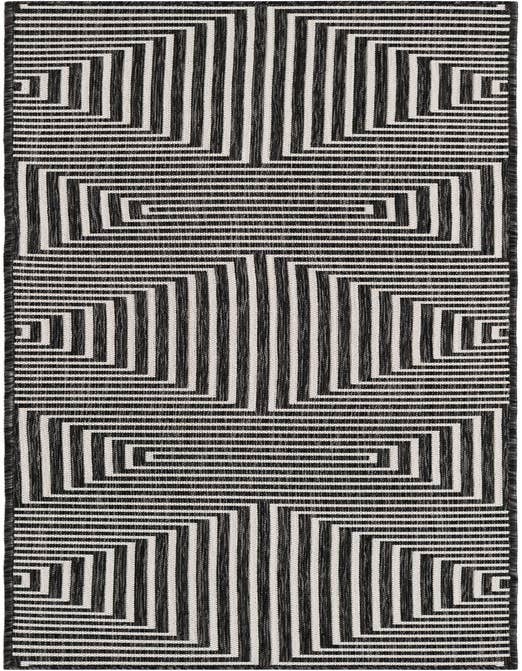 Detail image of 2' x 8' Easy-Clean Modern Indoor / Outdoor Runner Rug