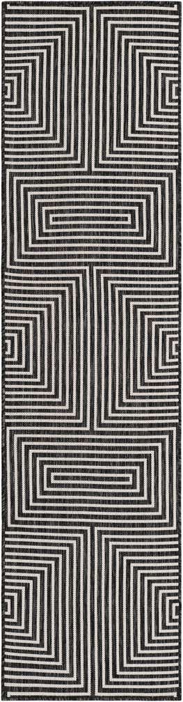 2' x 8' Easy-Clean Modern Indoor / Outdoor Runner Rug