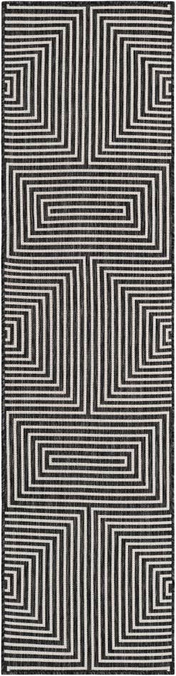 Detail image of 2' x 8' Easy-Clean Modern Indoor / Outdoor Runner Rug