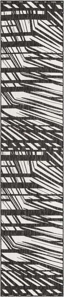 2' 7 x 12' Easy-Clean Modern Indoor / Outdoor Runner Rug