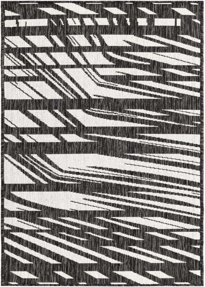 2' x 5' 3 Easy-Clean Modern Indoor / Outdoor Runner Rug