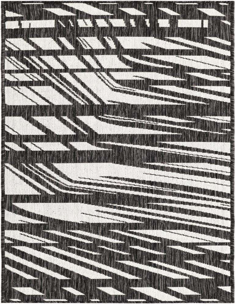2' x 5' 3 Easy-Clean Modern Indoor / Outdoor Runner Rug
