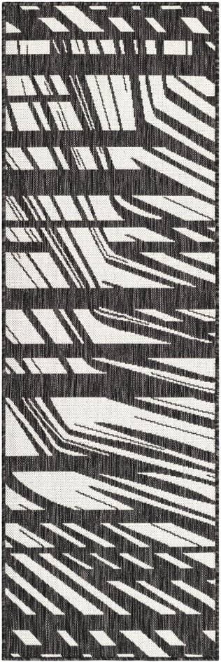 Detail image of 2' x 6' Easy-Clean Modern Indoor / Outdoor Runner Rug