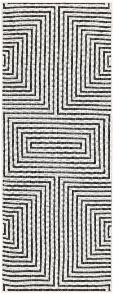 Detail image of 2' x 5' 3 Easy-Clean Modern Indoor / Outdoor Runner Rug