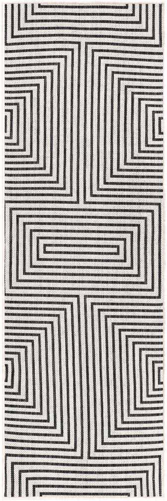 2' x 6' Easy-Clean Modern Indoor / Outdoor Runner Rug
