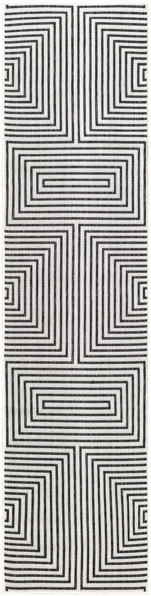 2' x 8' Easy-Clean Modern Indoor / Outdoor Runner Rug