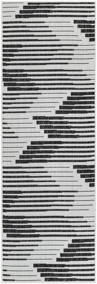 Detail image of 2' x 6' Easy-Clean Modern Indoor / Outdoor Runner Rug