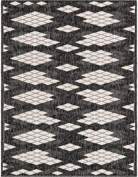 Detail image of 2' 7 x 12' Easy-Clean Modern Indoor / Outdoor Runner Rug