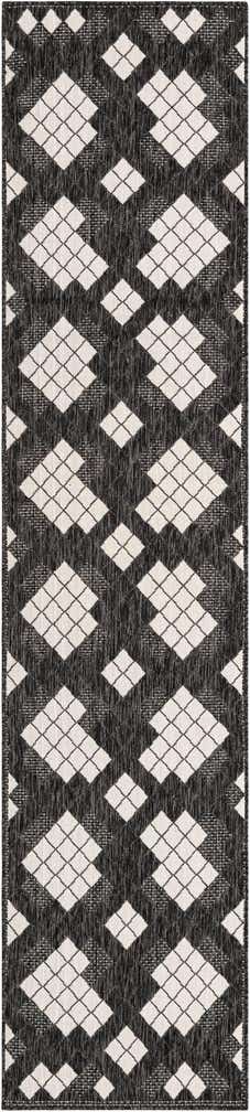 2' 7 x 12' Easy-Clean Modern Indoor / Outdoor Runner Rug