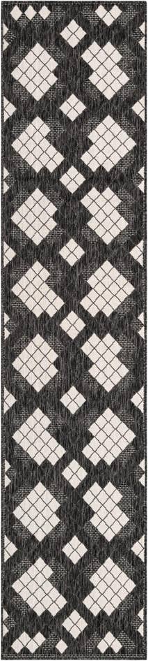 Detail image of 2' 7 x 12' Easy-Clean Modern Indoor / Outdoor Runner Rug