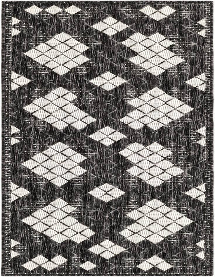 Detail image of 2' x 5' 3 Easy-Clean Modern Indoor / Outdoor Runner Rug