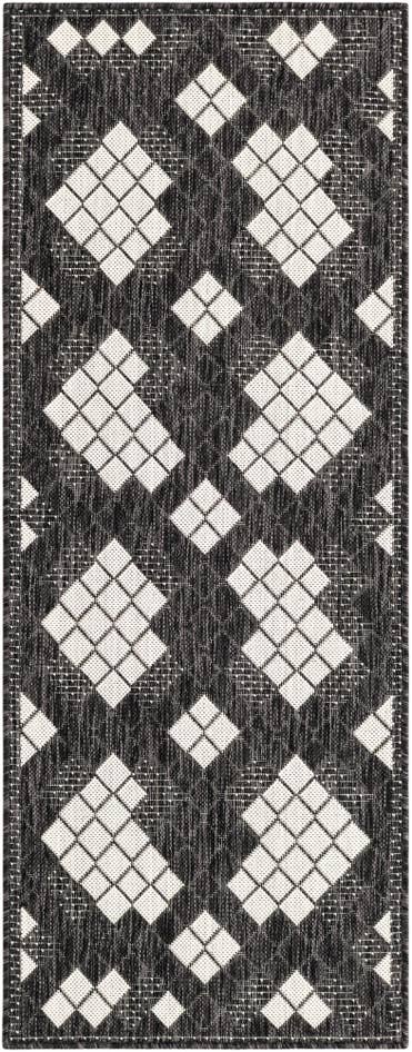 Detail image of 2' x 5' 3 Easy-Clean Modern Indoor / Outdoor Runner Rug