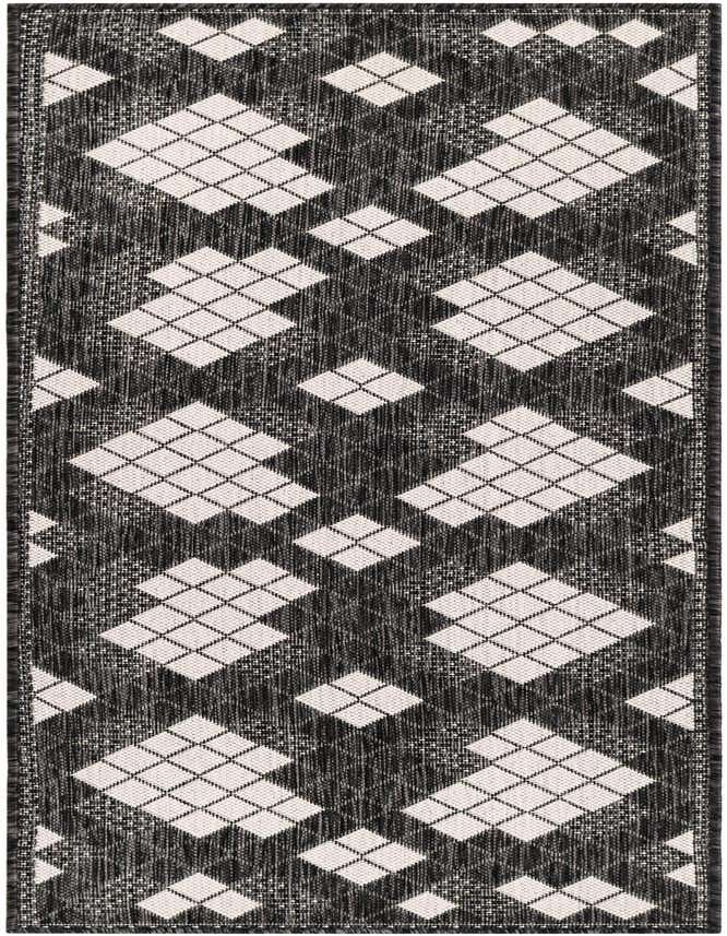 2' x 6' Easy-Clean Modern Indoor / Outdoor Runner Rug