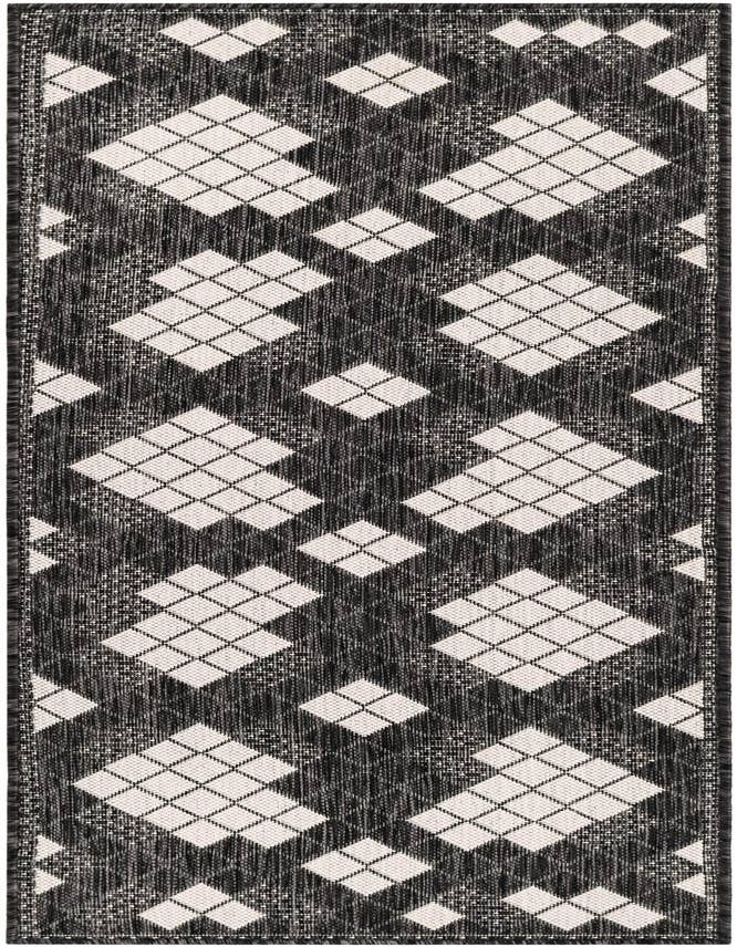 Detail image of 2' x 6' Easy-Clean Modern Indoor / Outdoor Runner Rug