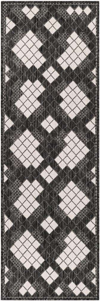 2' x 6' Easy-Clean Modern Indoor / Outdoor Runner Rug