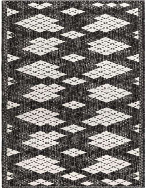 2' x 8' Easy-Clean Modern Indoor / Outdoor Runner Rug