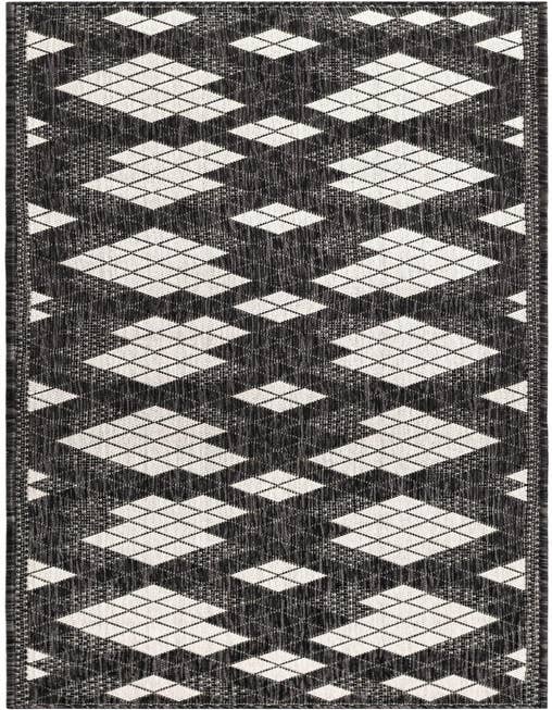 Detail image of 2' x 8' Easy-Clean Modern Indoor / Outdoor Runner Rug
