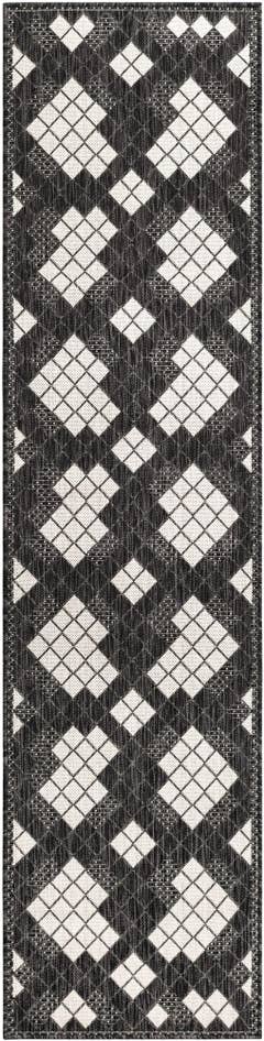 Detail image of 2' x 8' Easy-Clean Modern Indoor / Outdoor Runner Rug