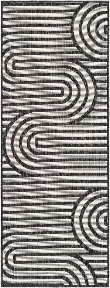 Detail image of 2' x 5' 3 Easy-Clean Modern Indoor / Outdoor Runner Rug