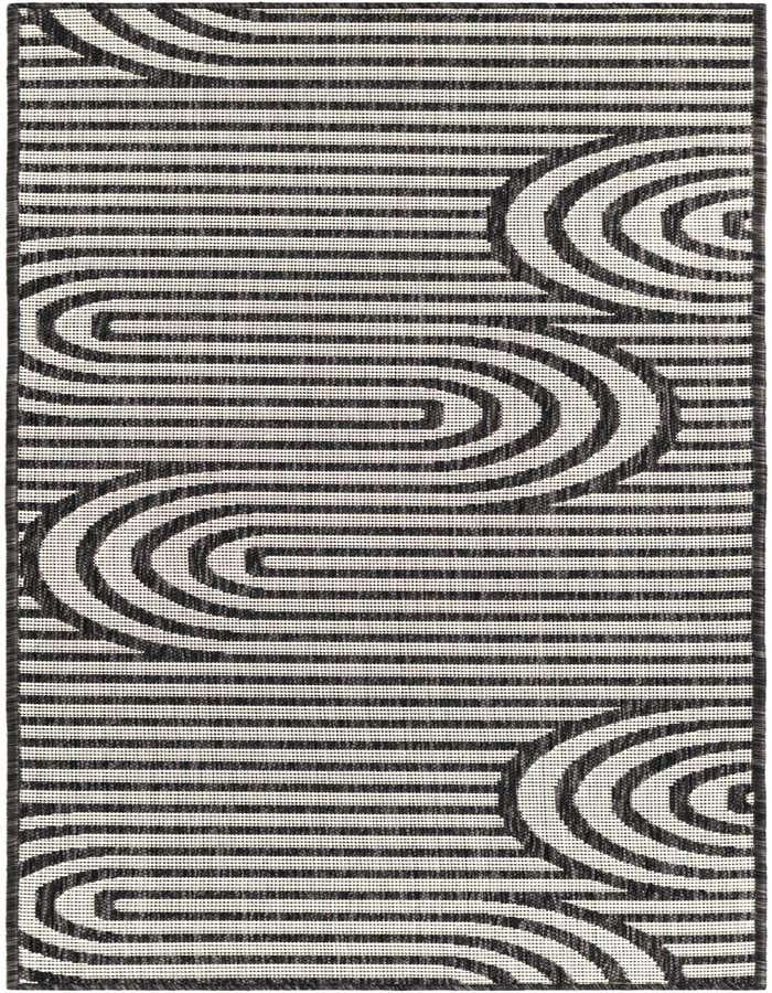 2' x 6' Easy-Clean Modern Indoor / Outdoor Runner Rug