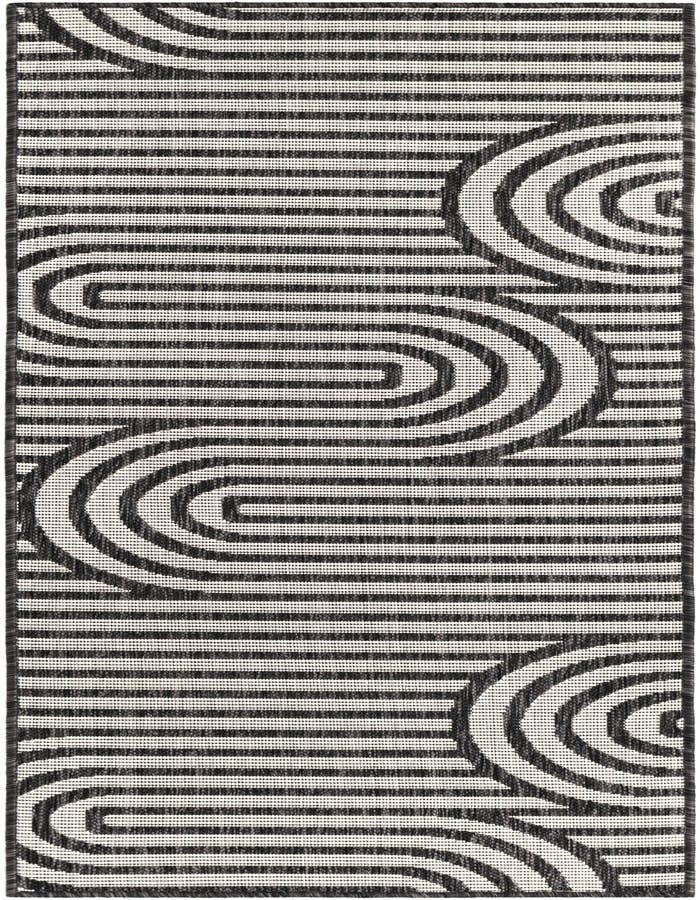 Detail image of 2' x 6' Easy-Clean Modern Indoor / Outdoor Runner Rug
