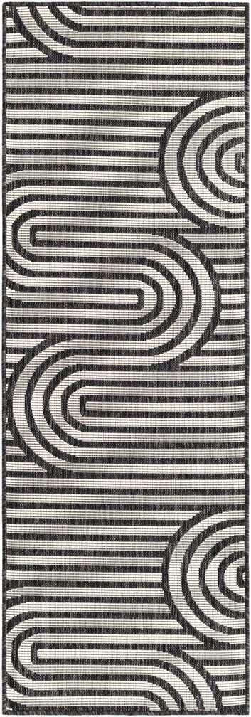 2' x 6' Easy-Clean Modern Indoor / Outdoor Runner Rug