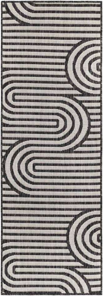 Detail image of 2' x 6' Easy-Clean Modern Indoor / Outdoor Runner Rug