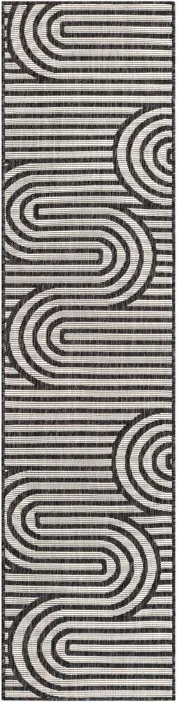 2' x 8' Easy-Clean Modern Indoor / Outdoor Runner Rug