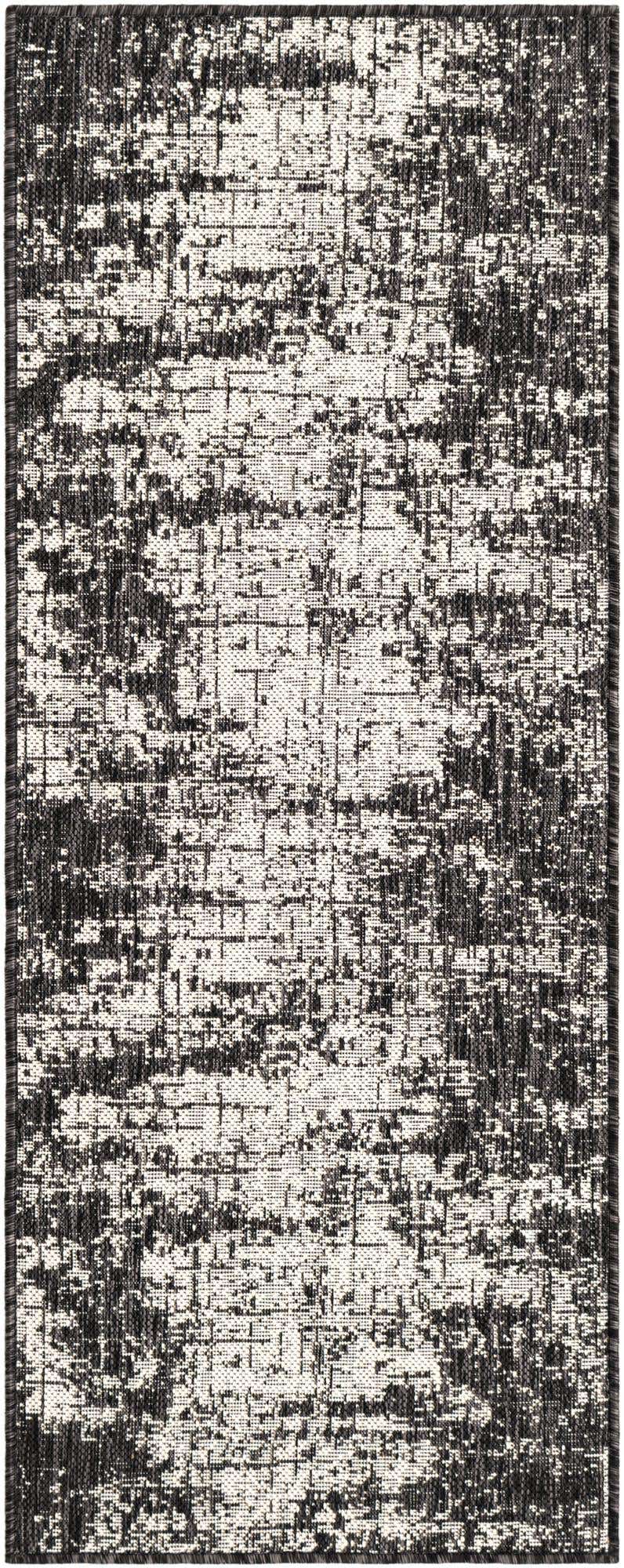 2' x 5' 3 Easy-Clean Modern Indoor / Outdoor Runner Rug