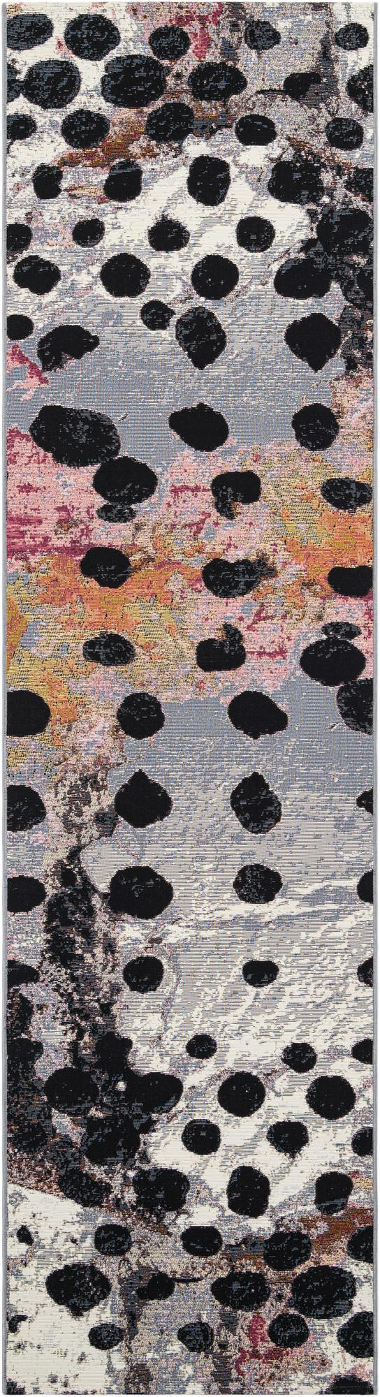 2' 7 x 10' Easy-Clean Modern Indoor / Outdoor Runner Rug