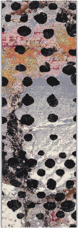 Detail image of 2' x 6' Easy-Clean Modern Indoor / Outdoor Runner Rug