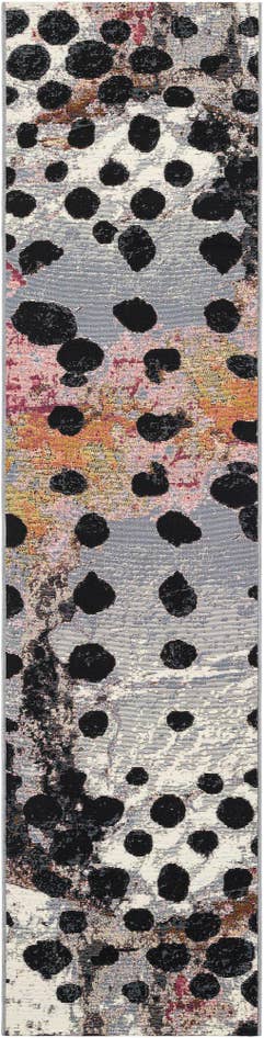 Detail image of 2' x 8' Easy-Clean Modern Indoor / Outdoor Runner Rug