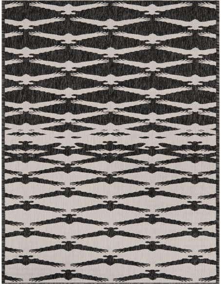 2' 7 x 12' Easy-Clean Modern Indoor / Outdoor Runner Rug